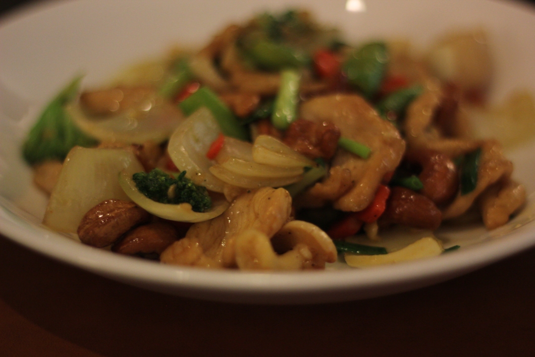 Spicy peanut check for lunch at Phoenix Hotel Bangkok